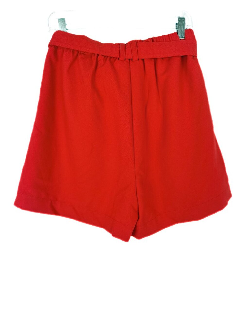 NWT Draper James Twill Belted Shorts 4" Dressy High Waist Red Size Medium M NEW - Picture 8 of 11